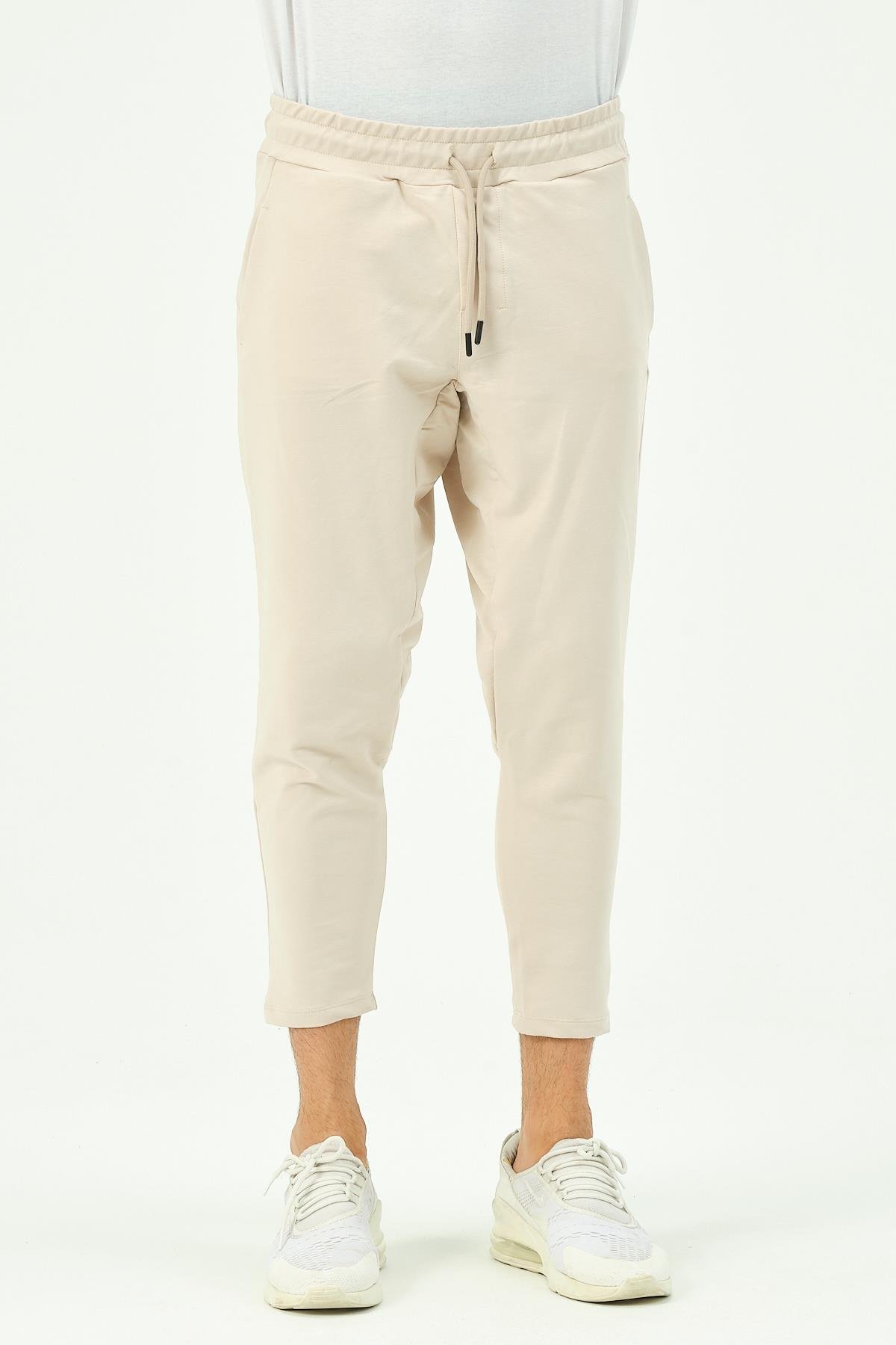 C&City Erkek Düz Paça Arka Cepli Eşofman Altı 783 Taş