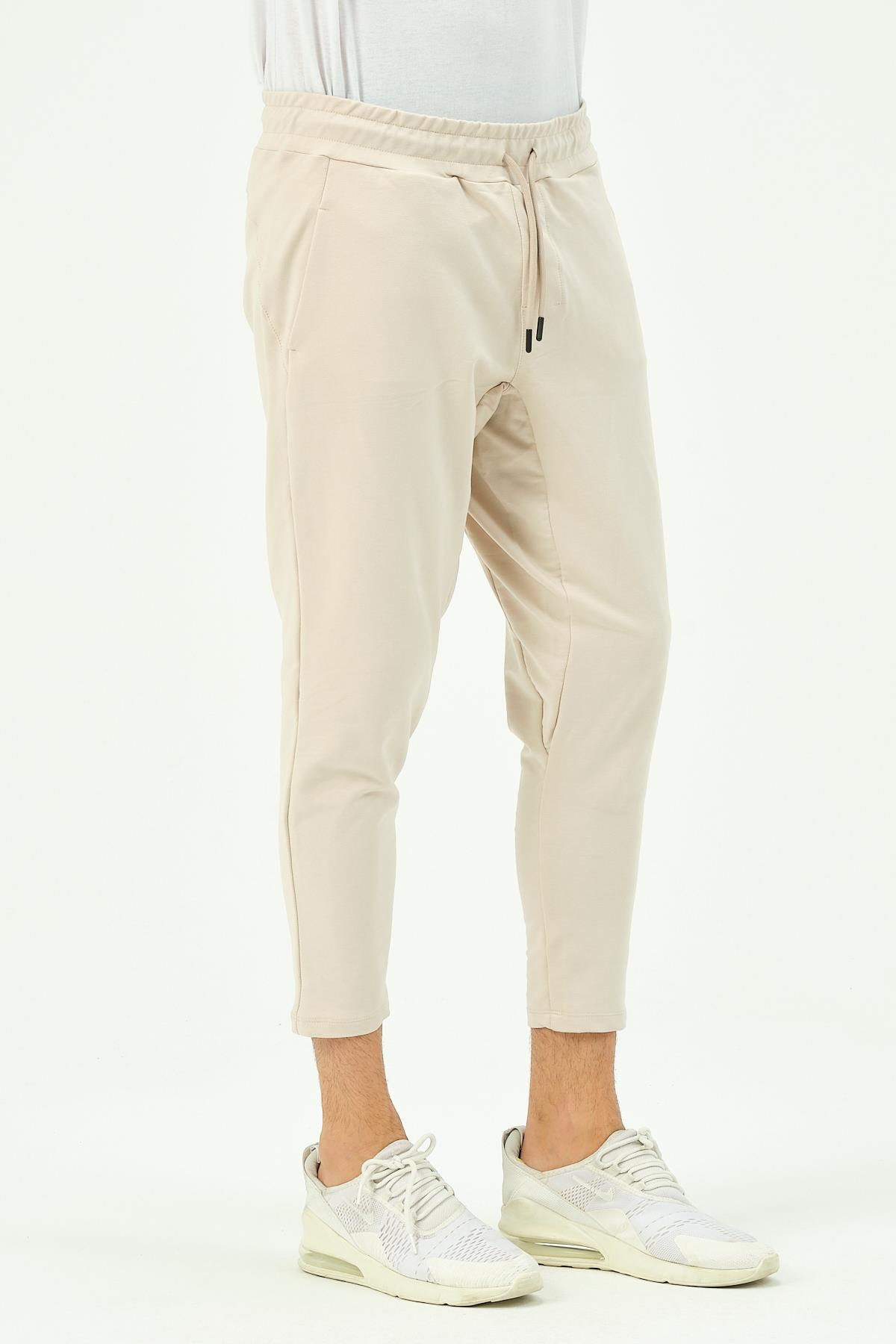 C&City Erkek Düz Paça Arka Cepli Eşofman Altı 783 Taş