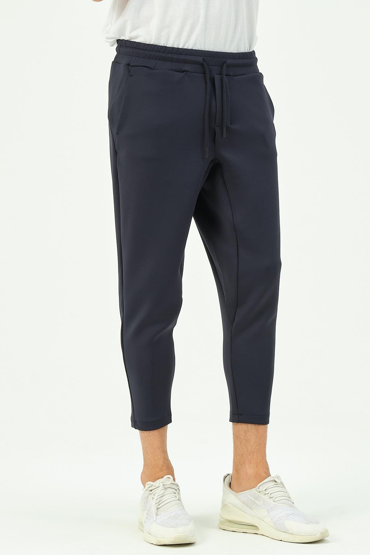 C&City Erkek Düz Paça Bel Detay Eşofman Altı 855 Lacivert