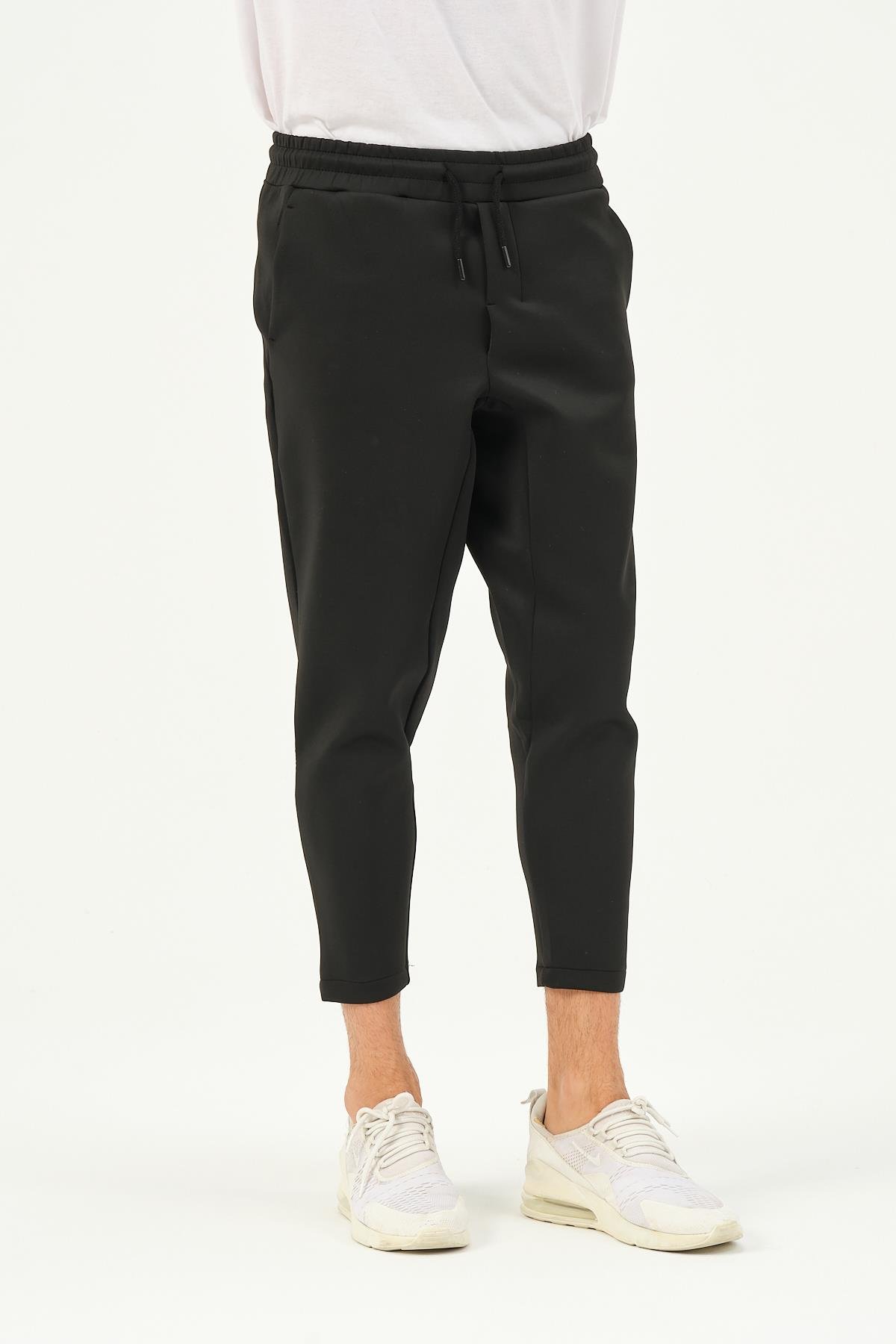 C&City Erkek Düz Paça Bel Detay Eşofman Altı 855 Siyah
