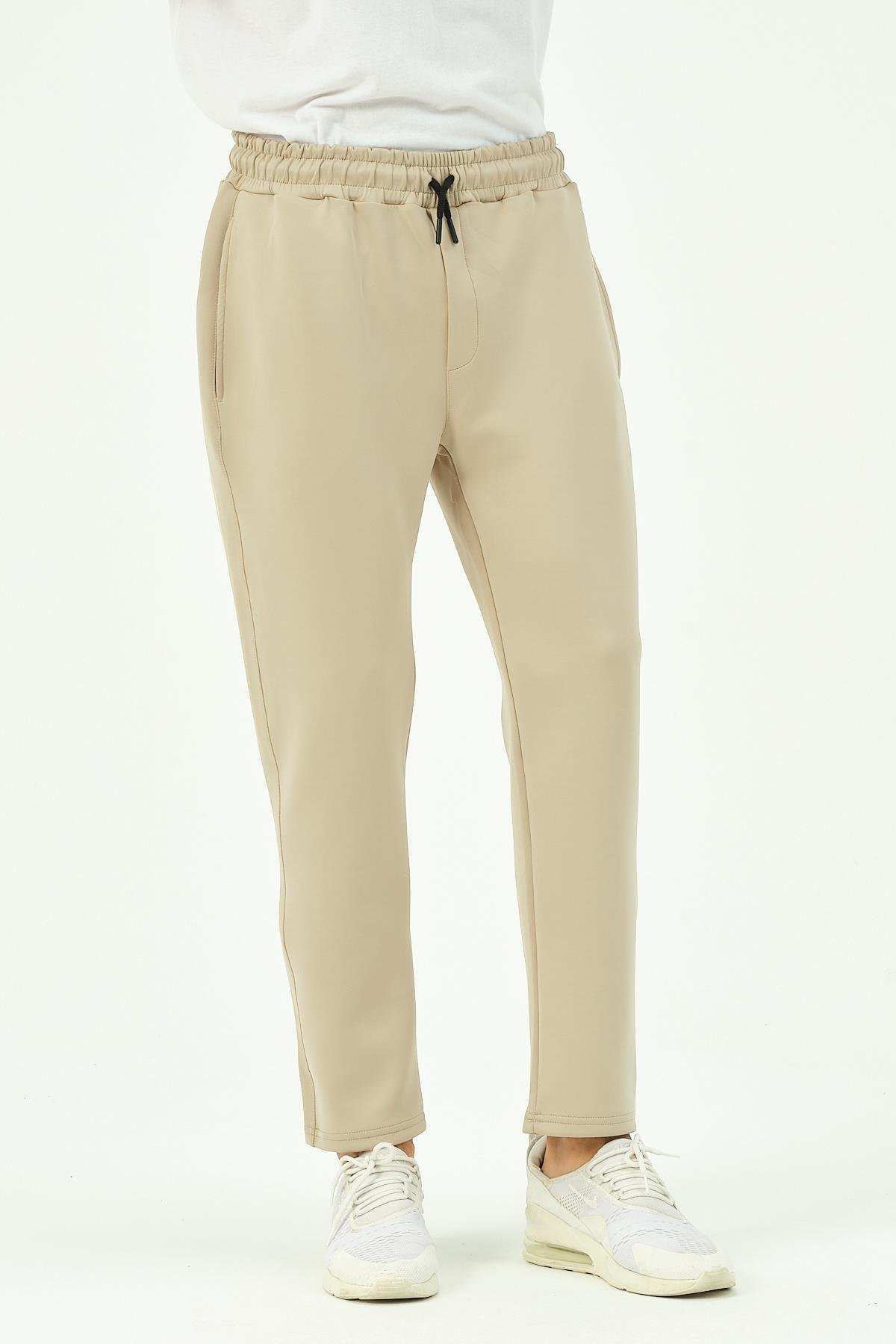 C&City Erkek Düz Paça Yandan Cepli Eşofman Altı 852 Taş