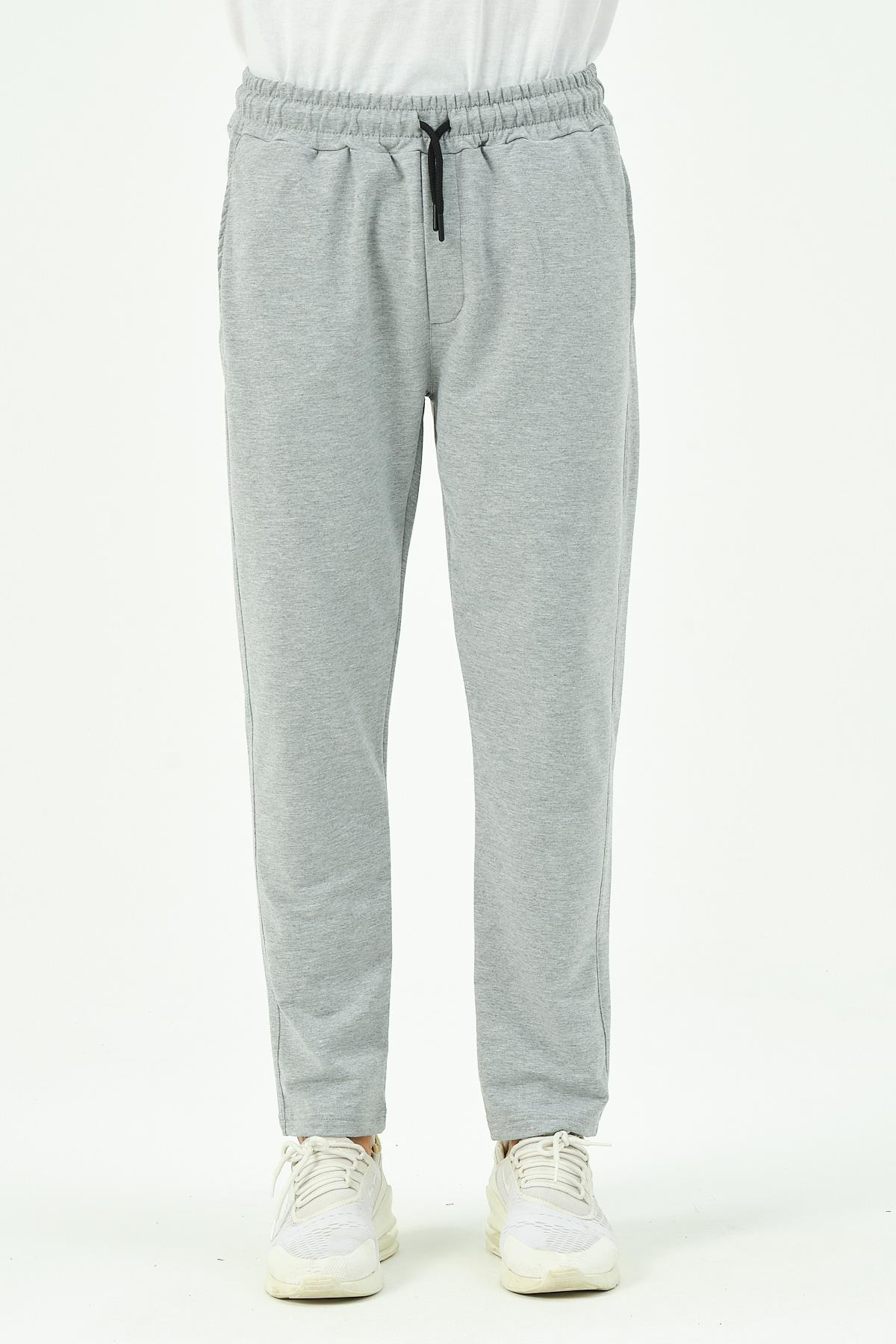 C&City Erkek Düz Paça Yandan Cepli Eşofman Altı 780 Gri