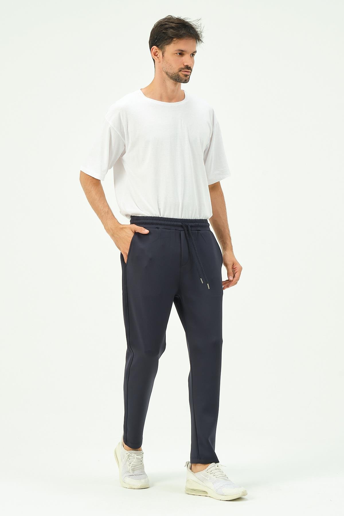 C&City Erkek Düz Paça Yandan Cepli Eşofman Altı 852 Lacivert