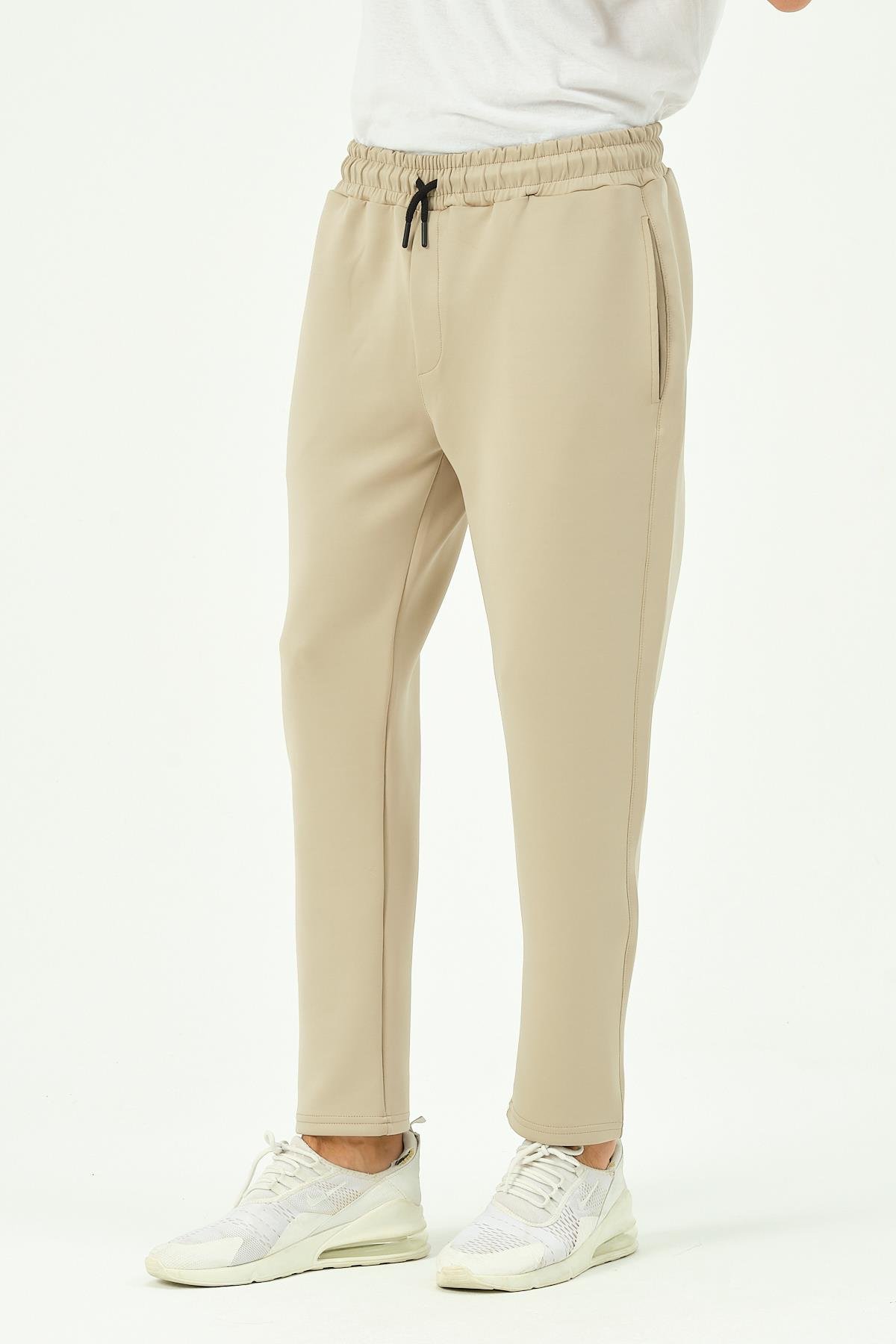 C&City Erkek Düz Paça Yandan Cepli Eşofman Altı 852 Taş