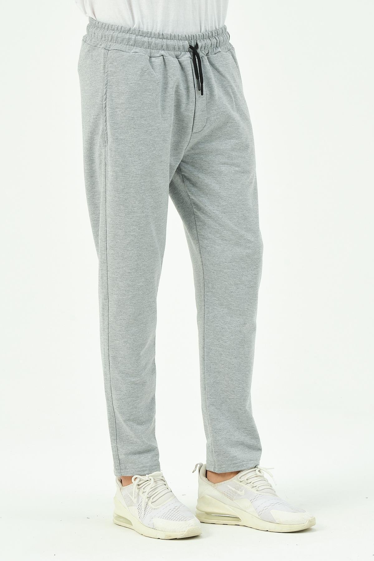 C&City Erkek Düz Paça Yandan Cepli Eşofman Altı 780 Gri