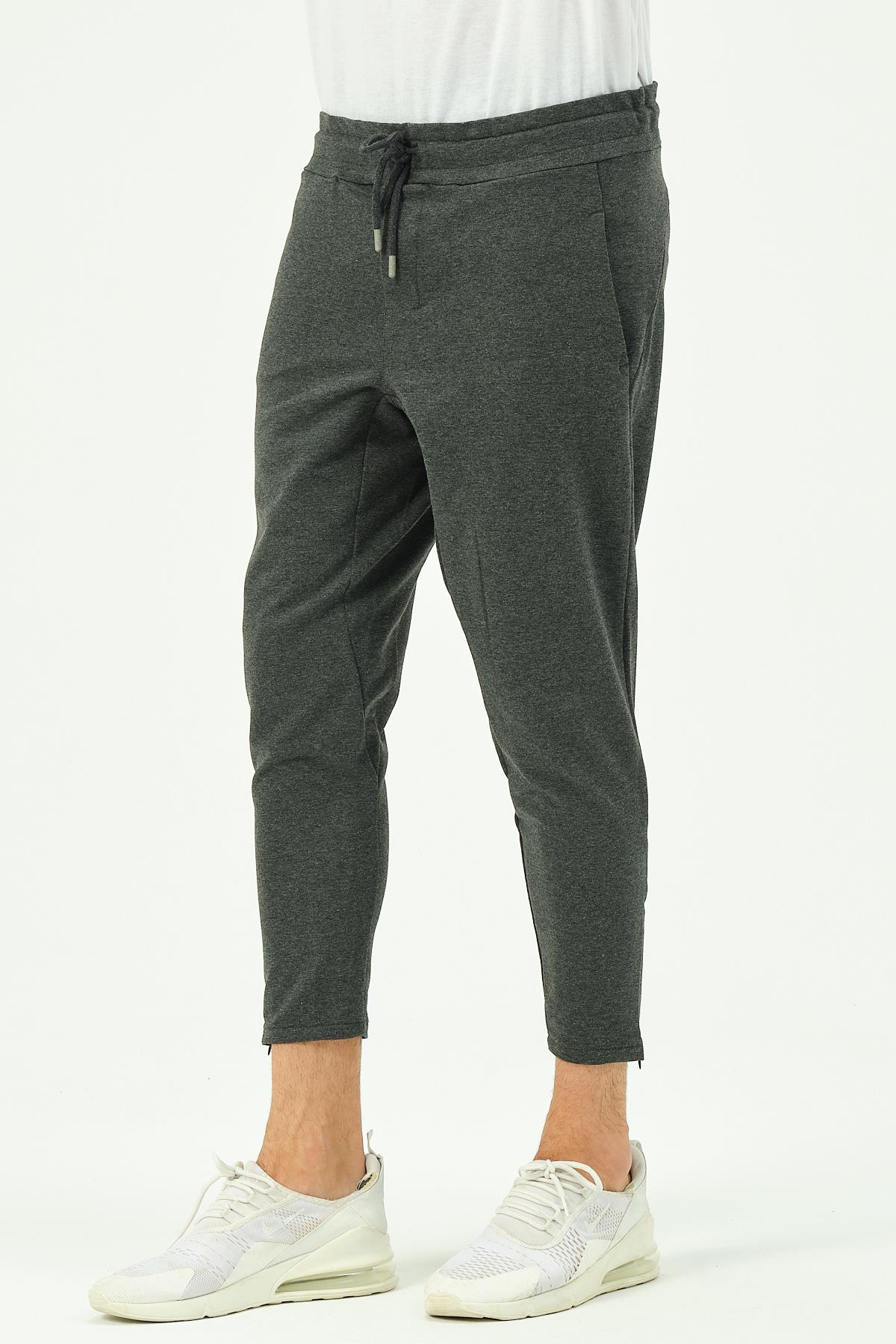 C&City Erkek Fermuarlı Paça Arka Cepli Eşofman Altı 782 Antrasit