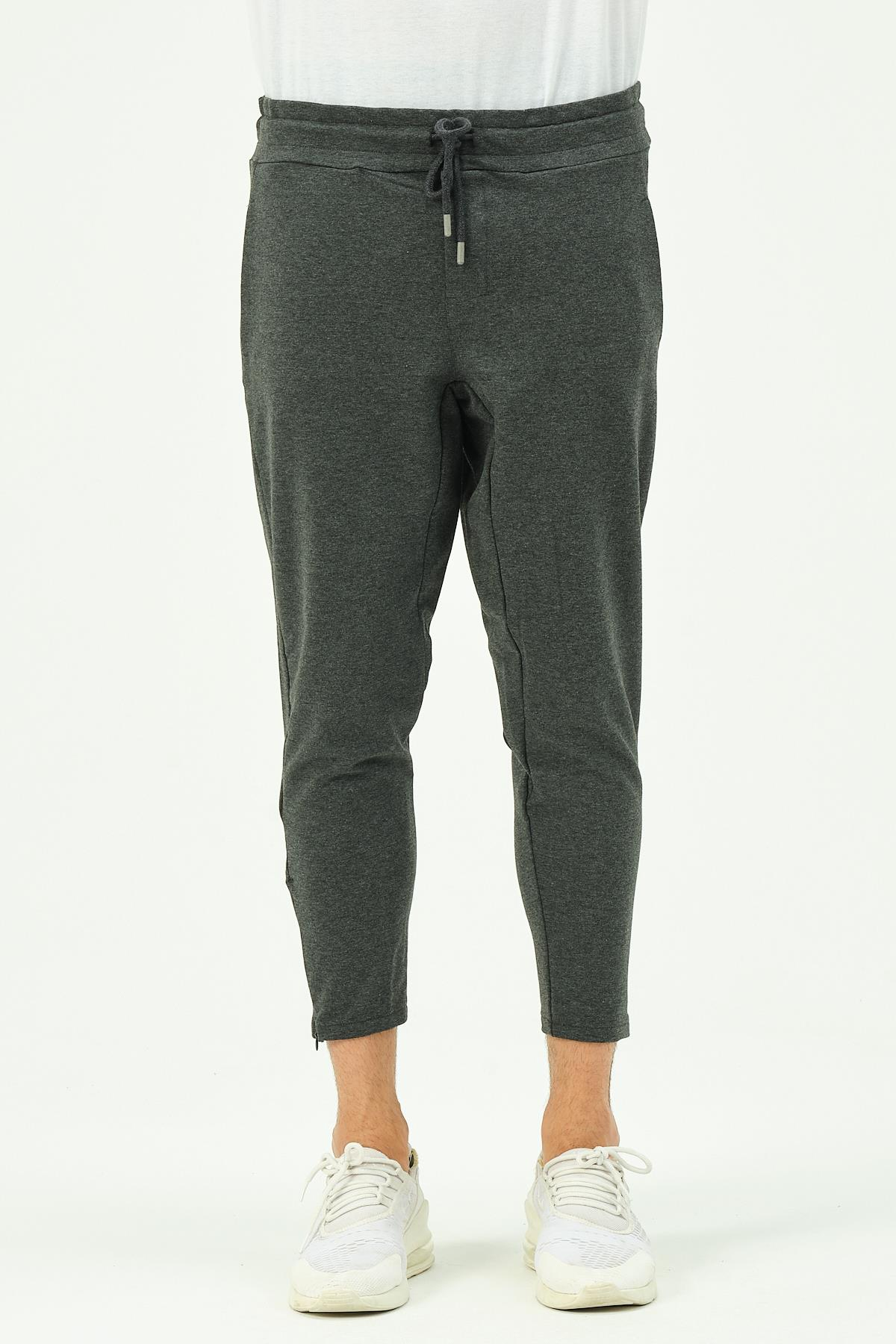 C&City Erkek Fermuarlı Paça Arka Cepli Eşofman Altı 782 Antrasit