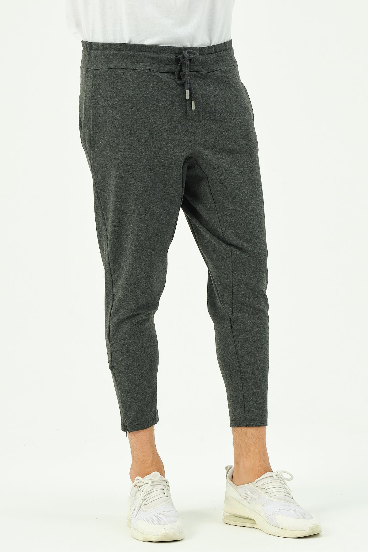 C&City Erkek Fermuarlı Paça Arka Cepli Eşofman Altı 782 Antrasit