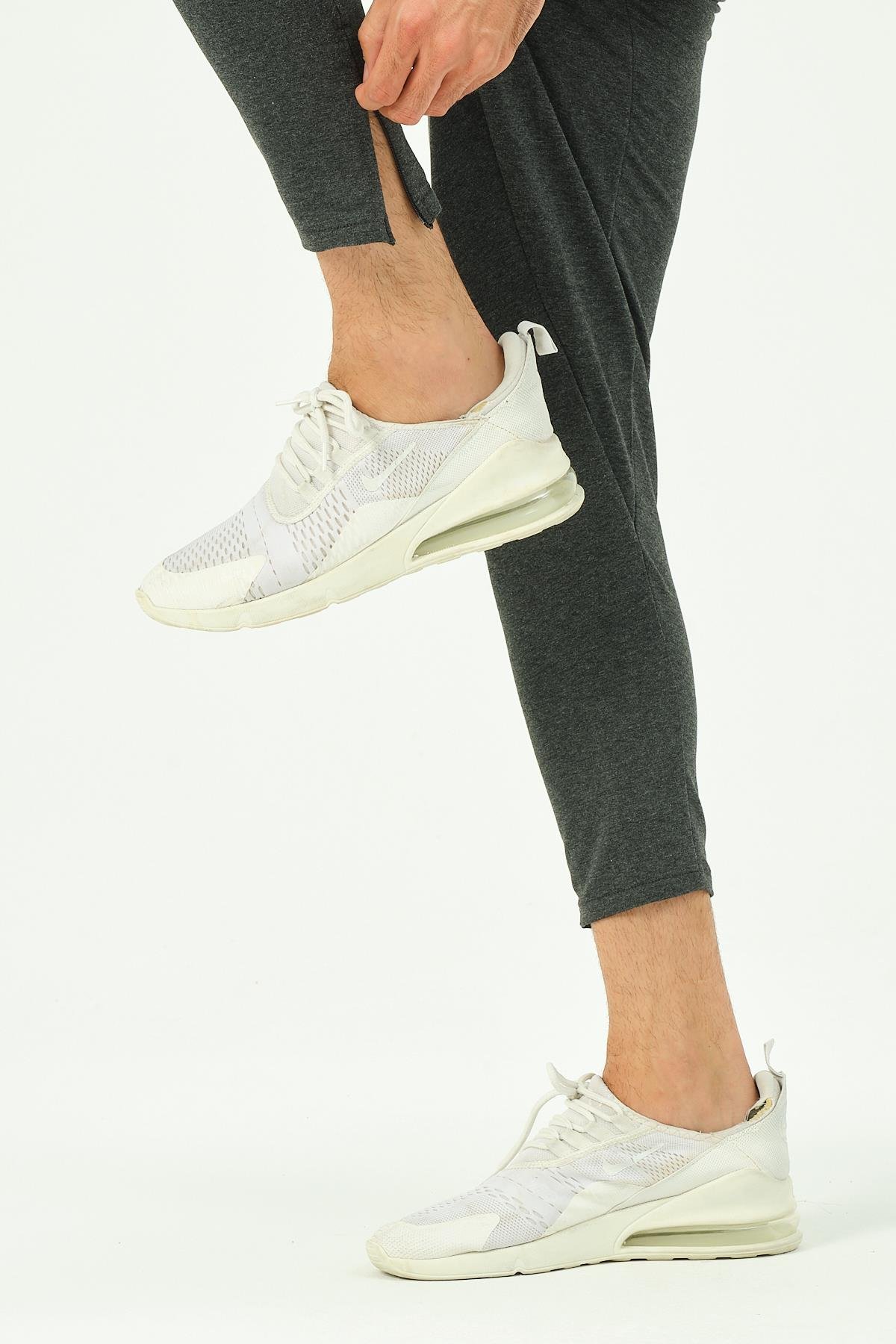 C&City Erkek Fermuarlı Paça Arka Cepli Eşofman Altı 782 Antrasit