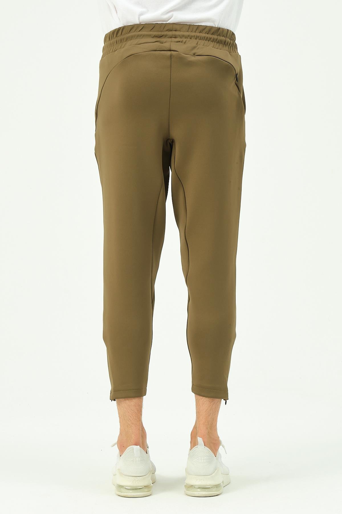 C&City Erkek Fermuarlı Paça Ve Arka Cepli Eşofman Altı 854 Haki