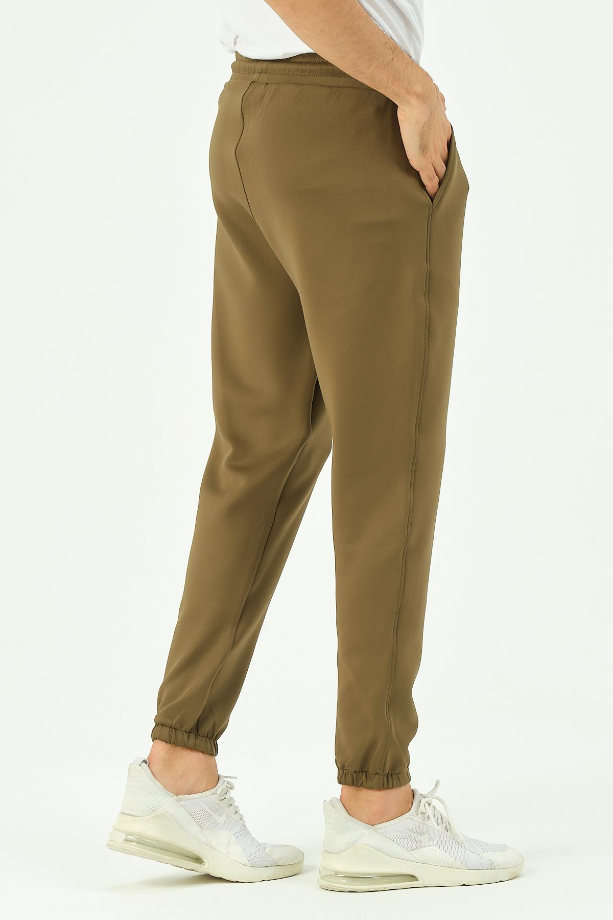 C&City Erkek Lastikli Paça Yandan Cepli Eşofman Altı 853 Haki