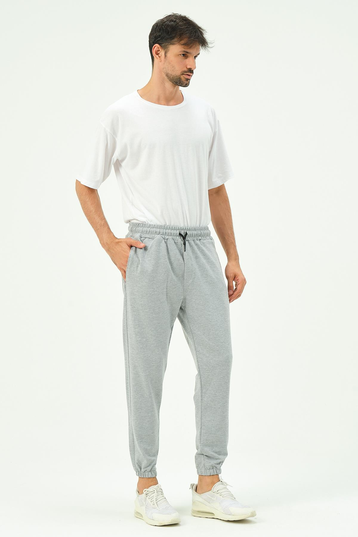 C&City Erkek Lastikli Paça Yandan Cepli Eşofman Altı 781 Gri