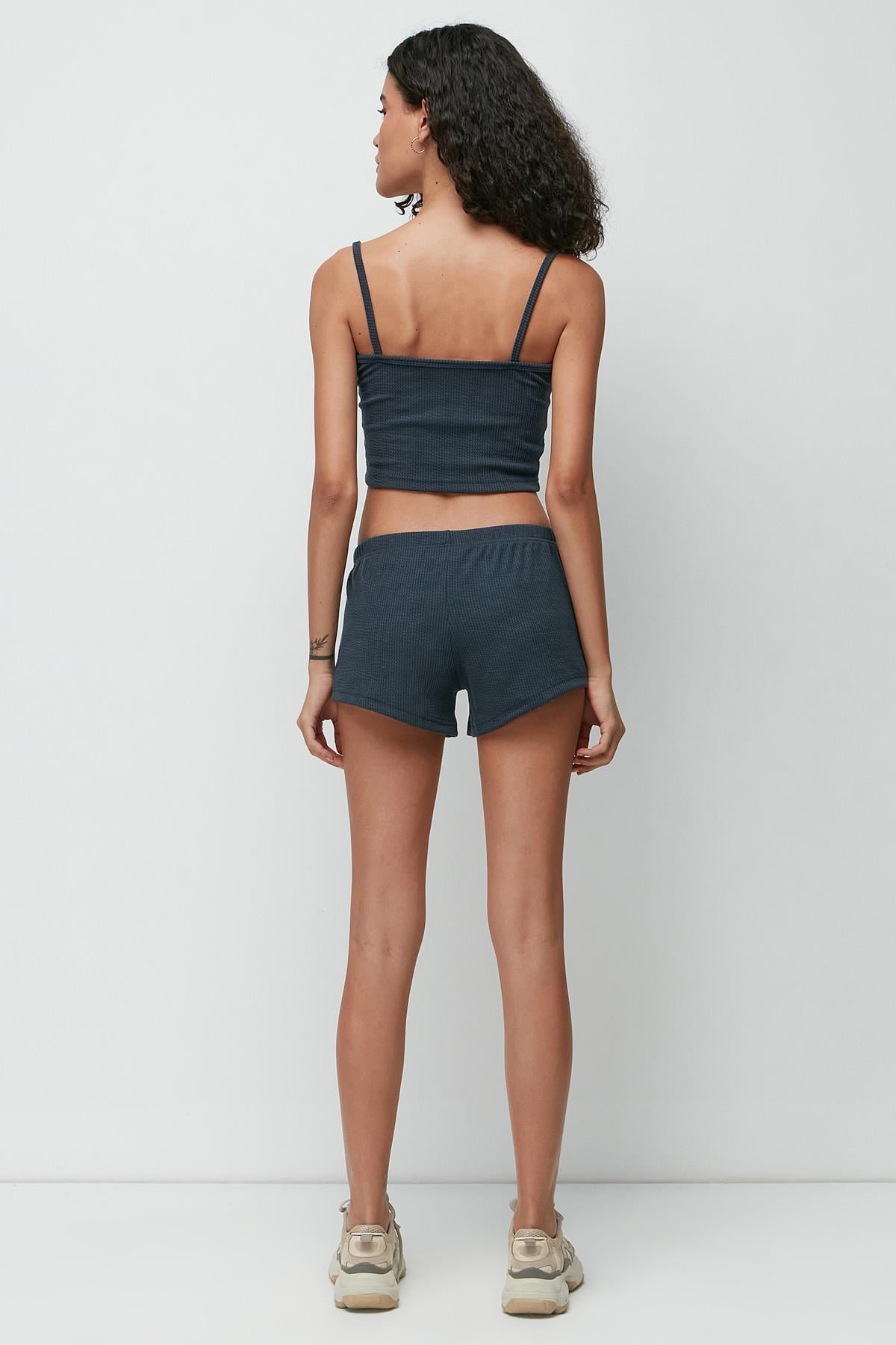 C&City Fitilli 3'lü Sabahlık Takım 9136 Füme
