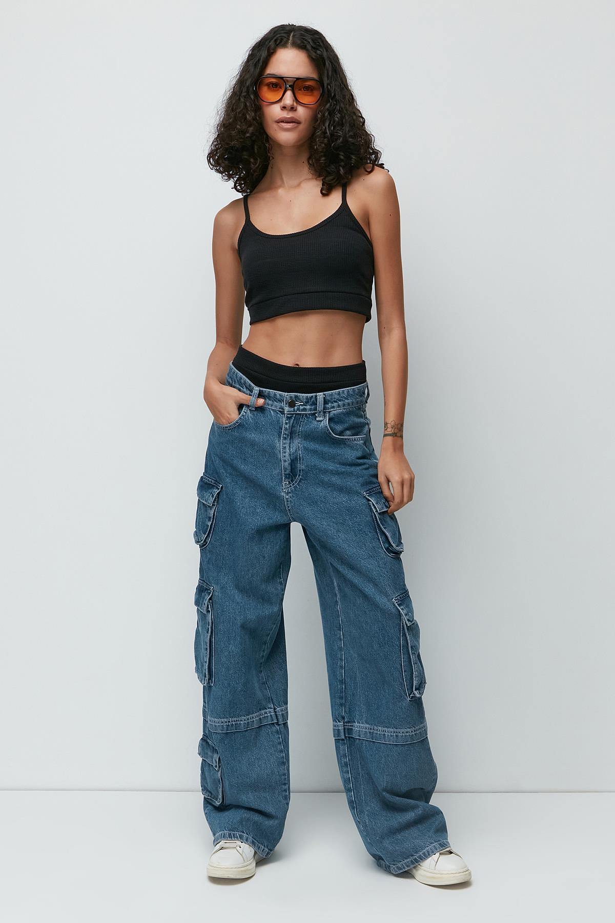 C&City Fitilli Büstiyer Külot Takım 9138 Siyah