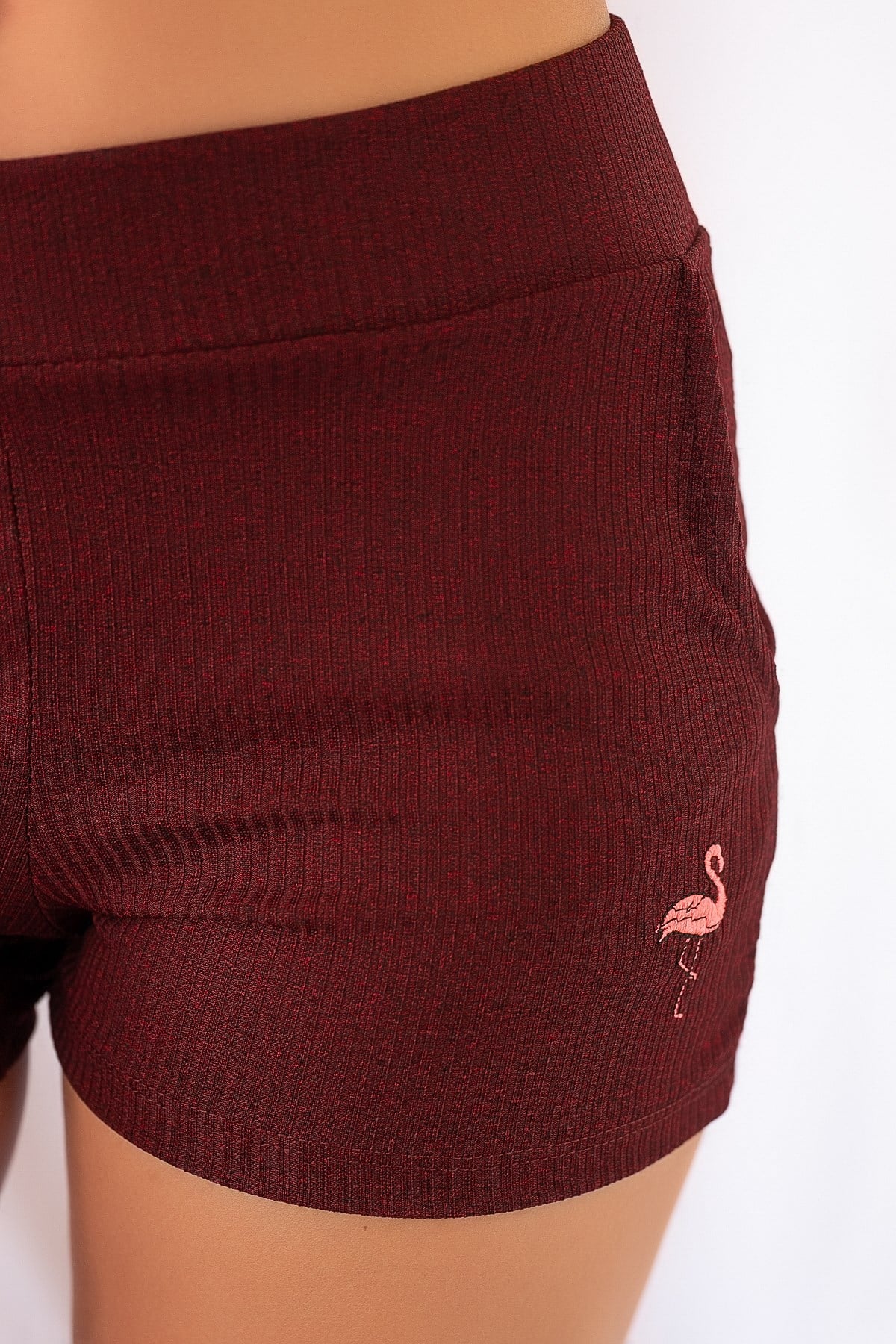 C&City Flamingo Kadın Şort Bordo