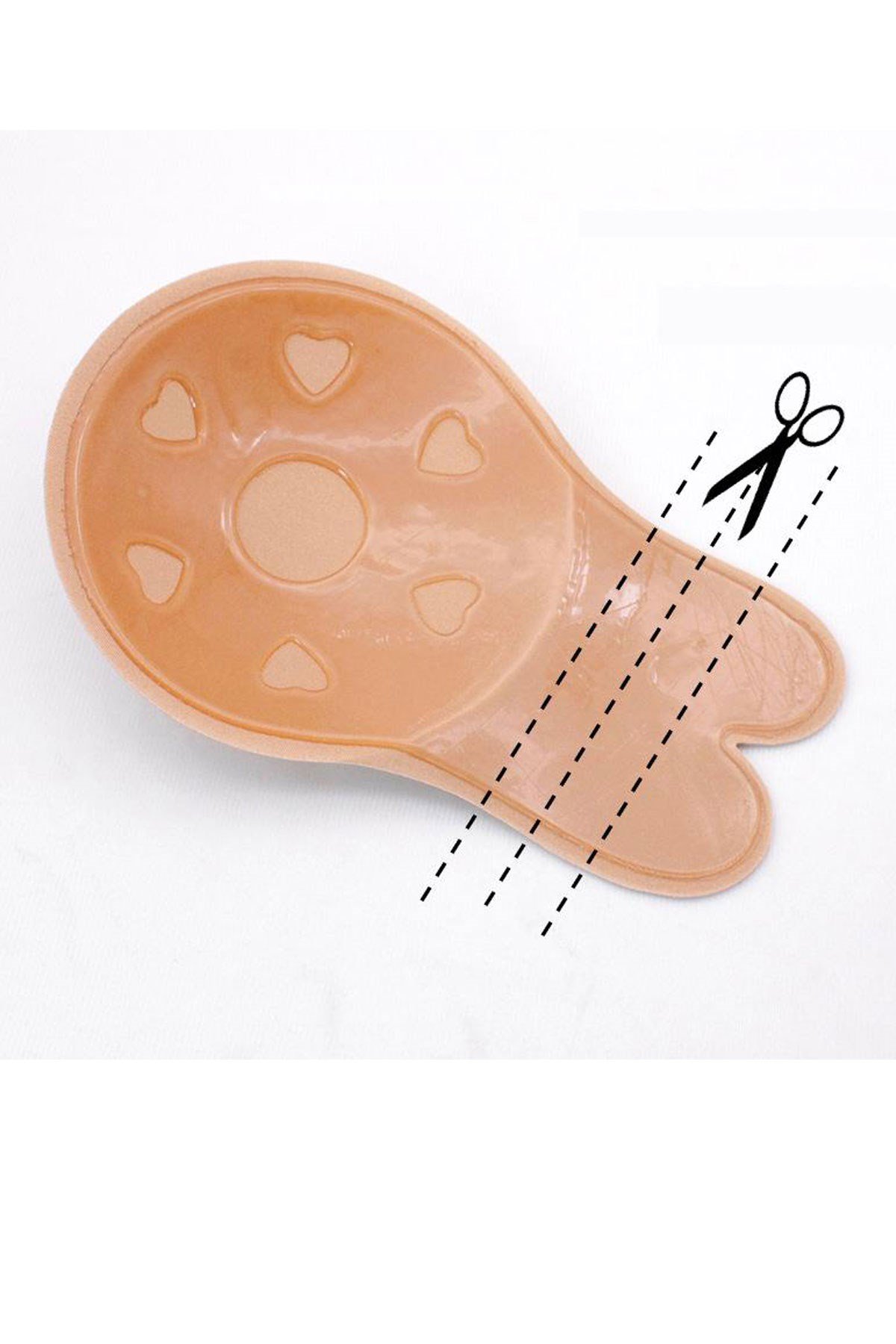 C&City Göğüs Dikleştirici Göğüs Ucu Gizleyici Push Up Silikon Sütyen Ten