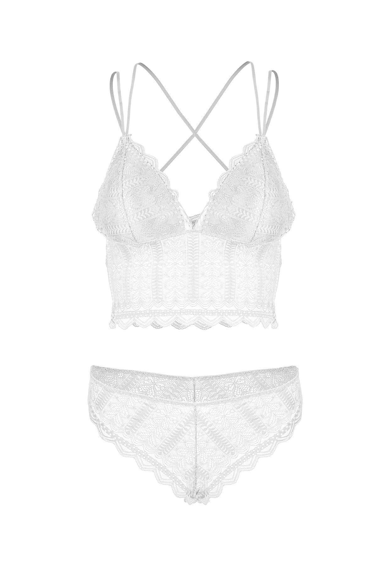 C&City Hafif Destekli Bralet Takım C14005 Ekru