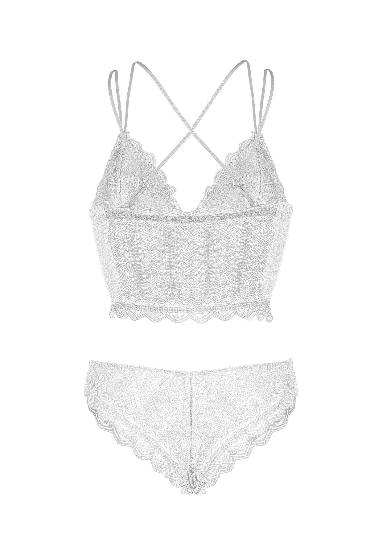C&City Hafif Destekli Bralet Takım C14005 Ekru