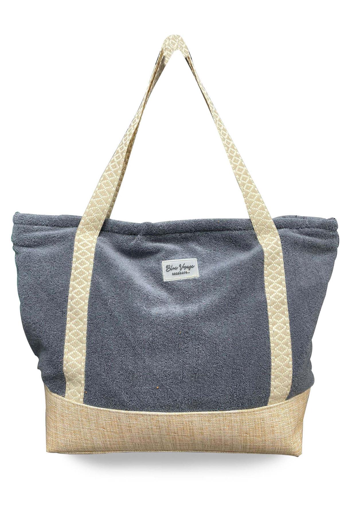 C&City Havlu Plaj Çantası Gri