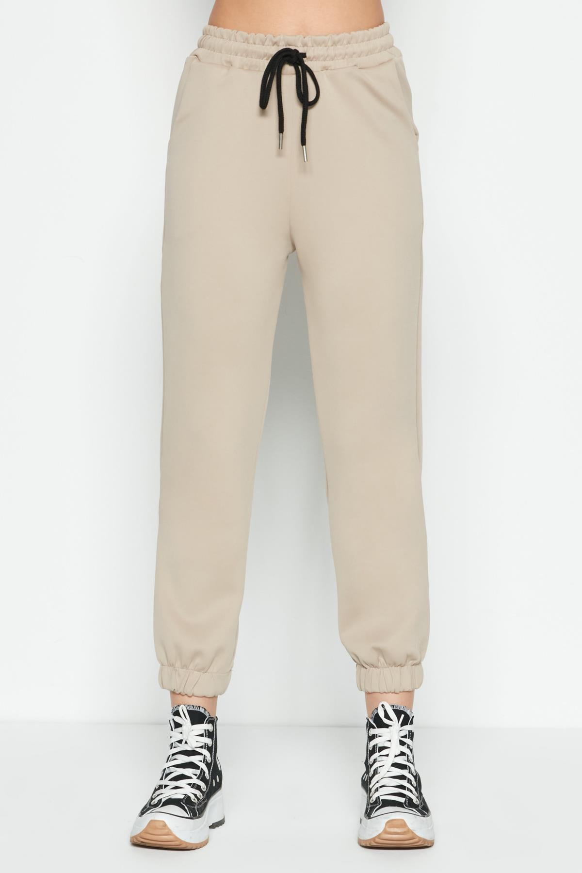 C&City Jogger Lastikli Spor Eşofman Altı 806 Taş