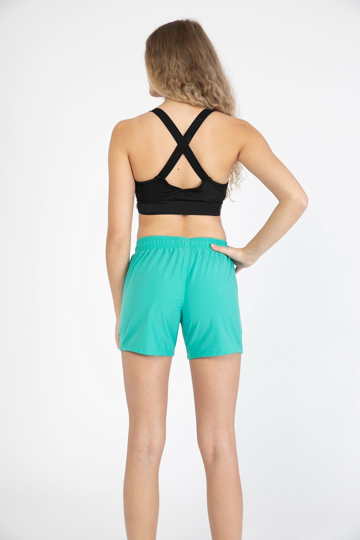 C&City Kadın Likralı Deniz Şort C1813 Mint