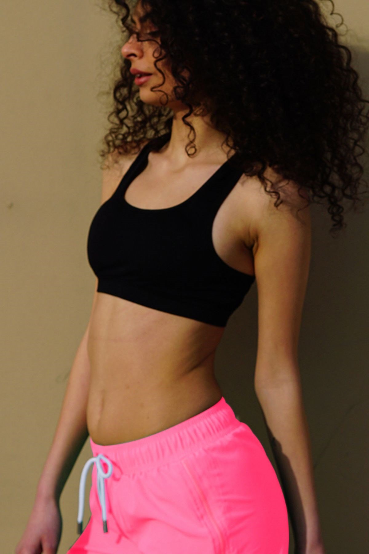 C&City Kadın Likralı Deniz Şort C1816 Pembe