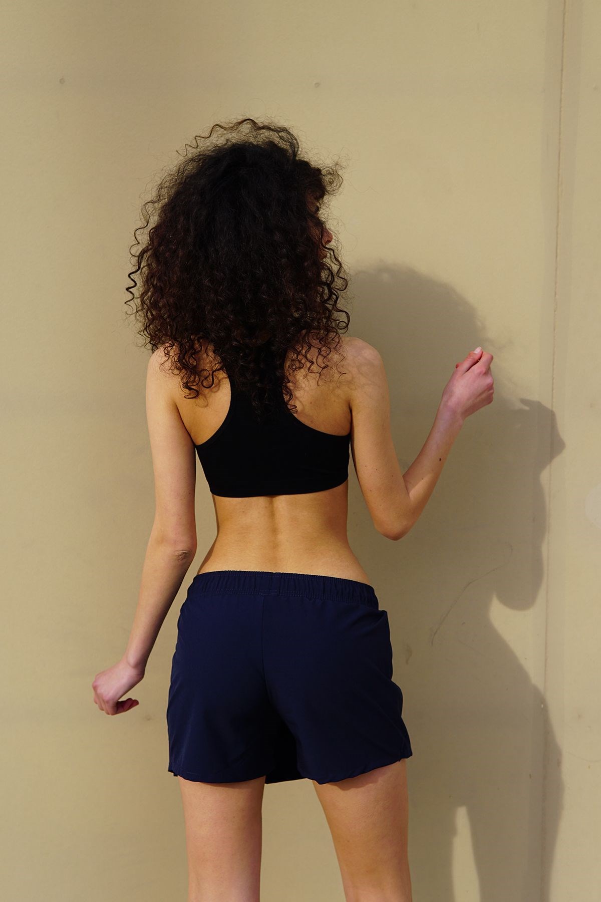 C&City Kadın Likralı Deniz Şort Etek C1810 Siyah