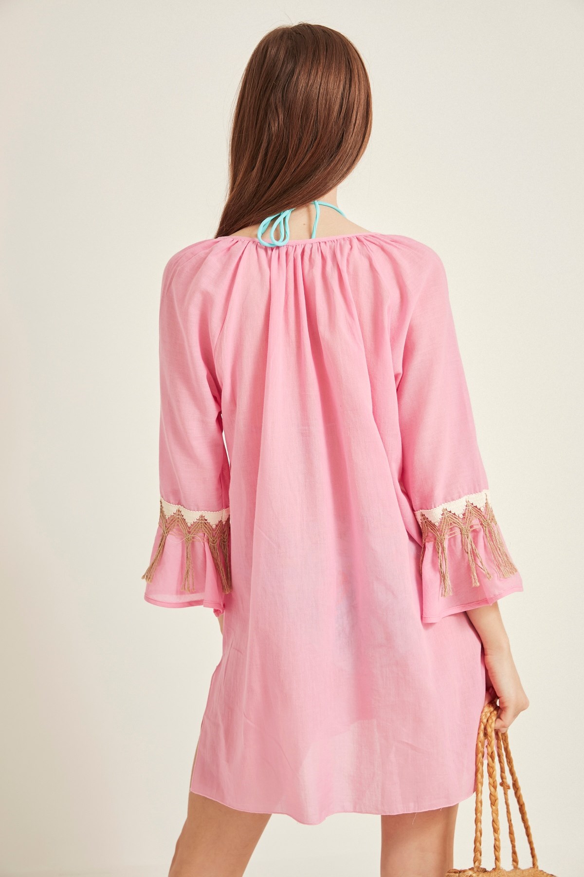 C&City Kadın Pareo Plaj Elbisesi 2014 Pembe