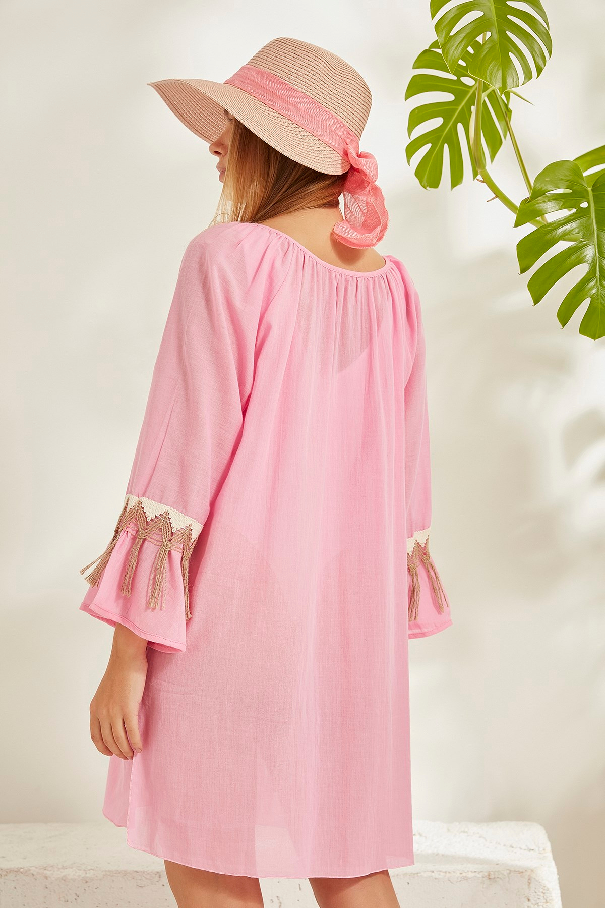 C&City Kadın Pareo Plaj Elbisesi 2014 Pembe