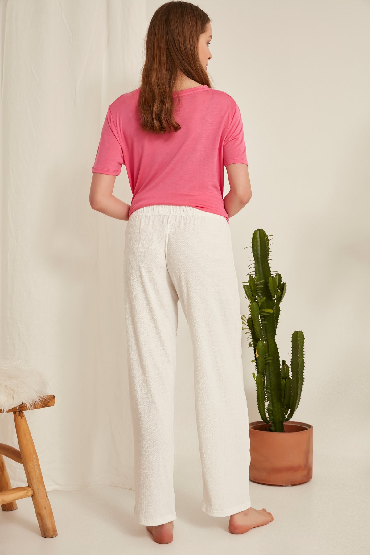 C&City Kadın Pijama Altı 612 Beyaz