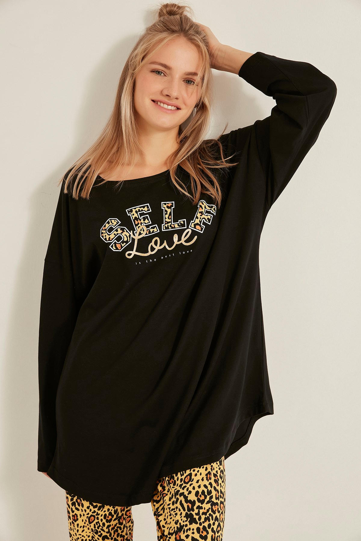 C&City Kadın Pijama Takım 0031252969 Siyah
