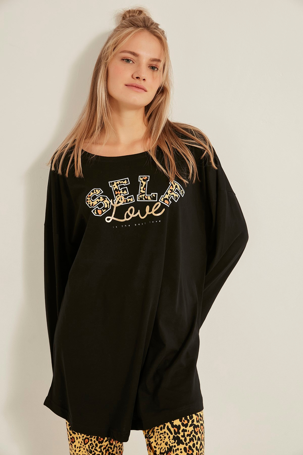 C&City Kadın Pijama Takım 0031252969 Siyah