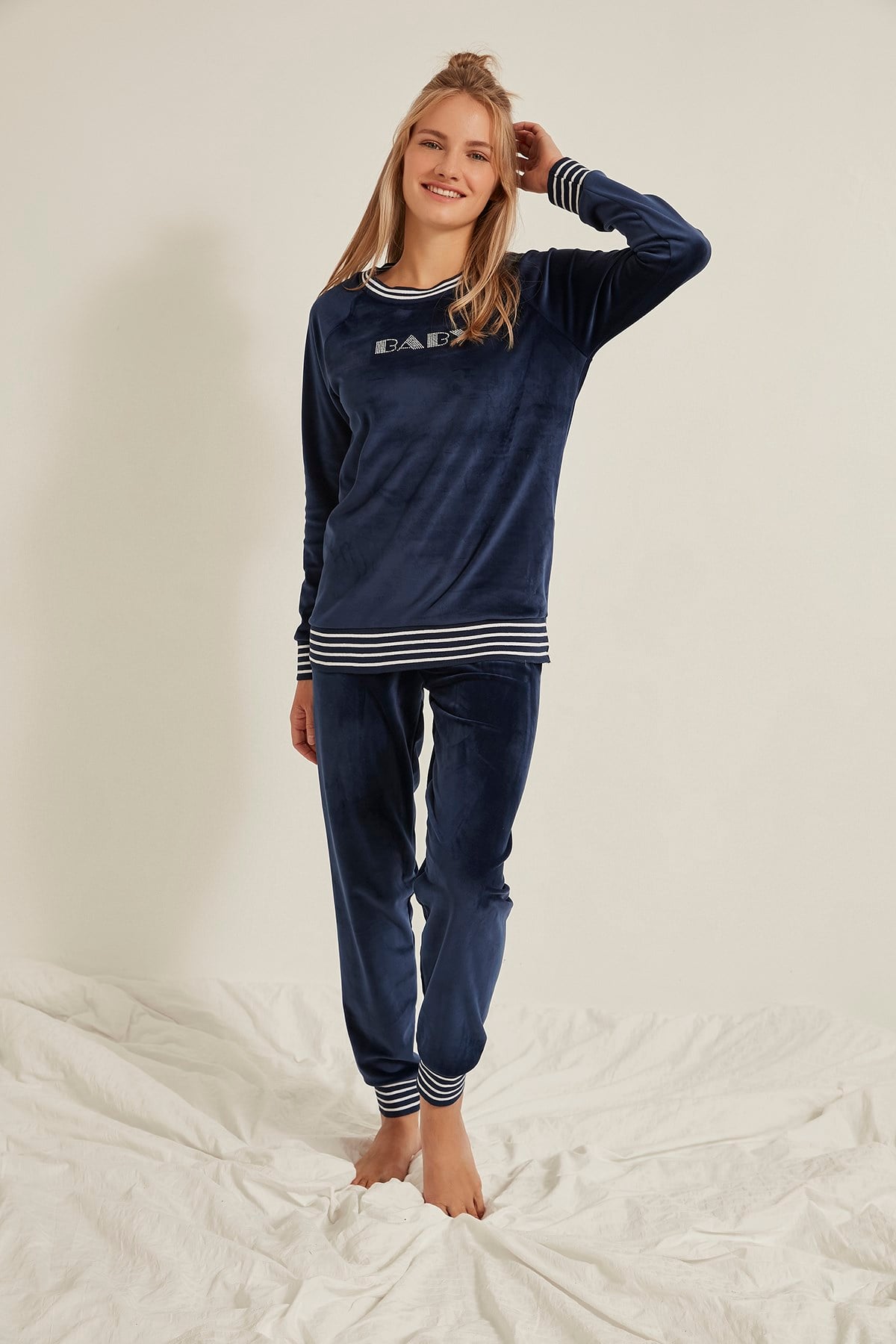 C&City Kadın Pijama Takım 0050710000 İndigo