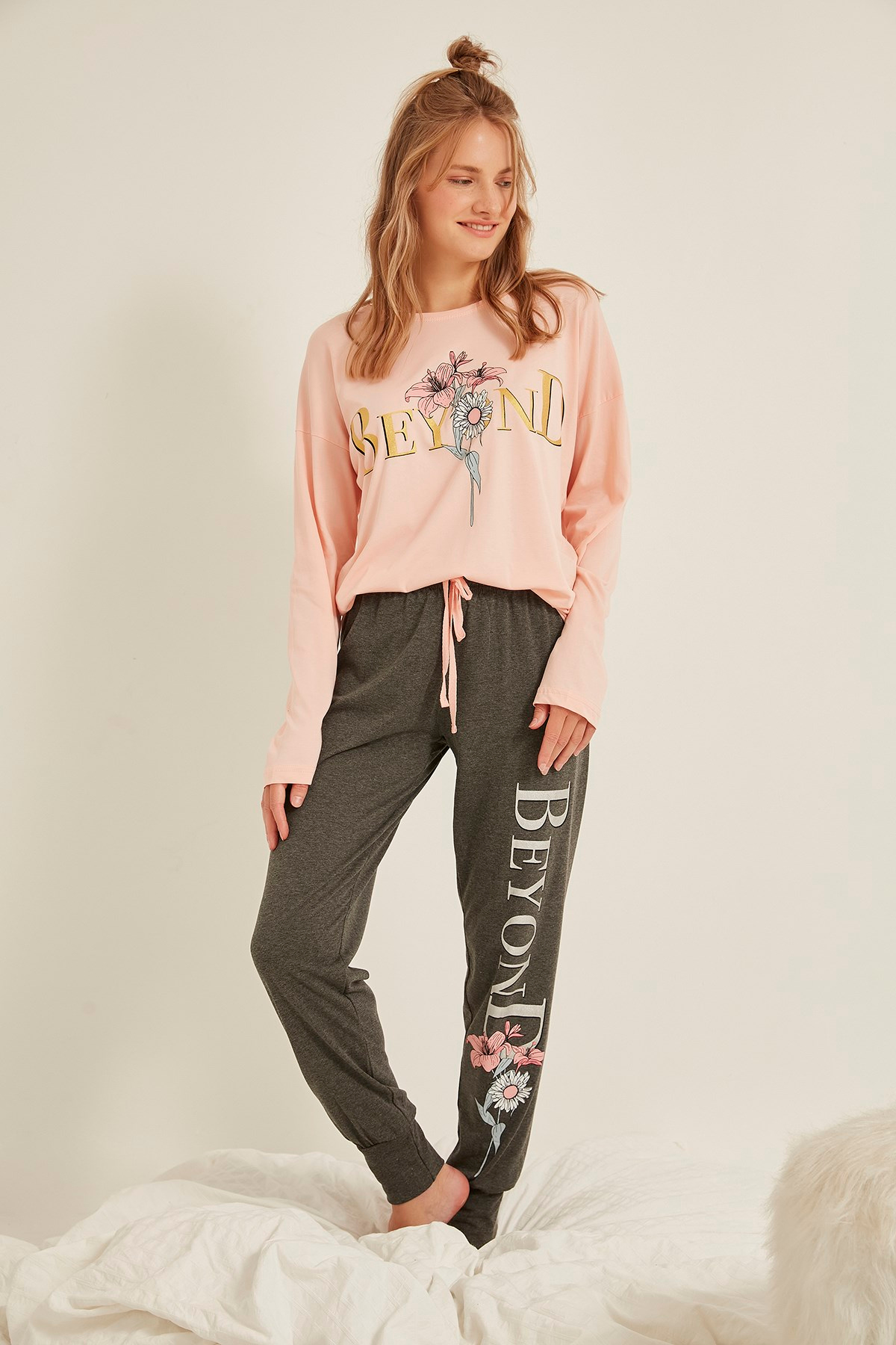 C&City Kadın Pijama Takım 0020690000 Toz Pembe