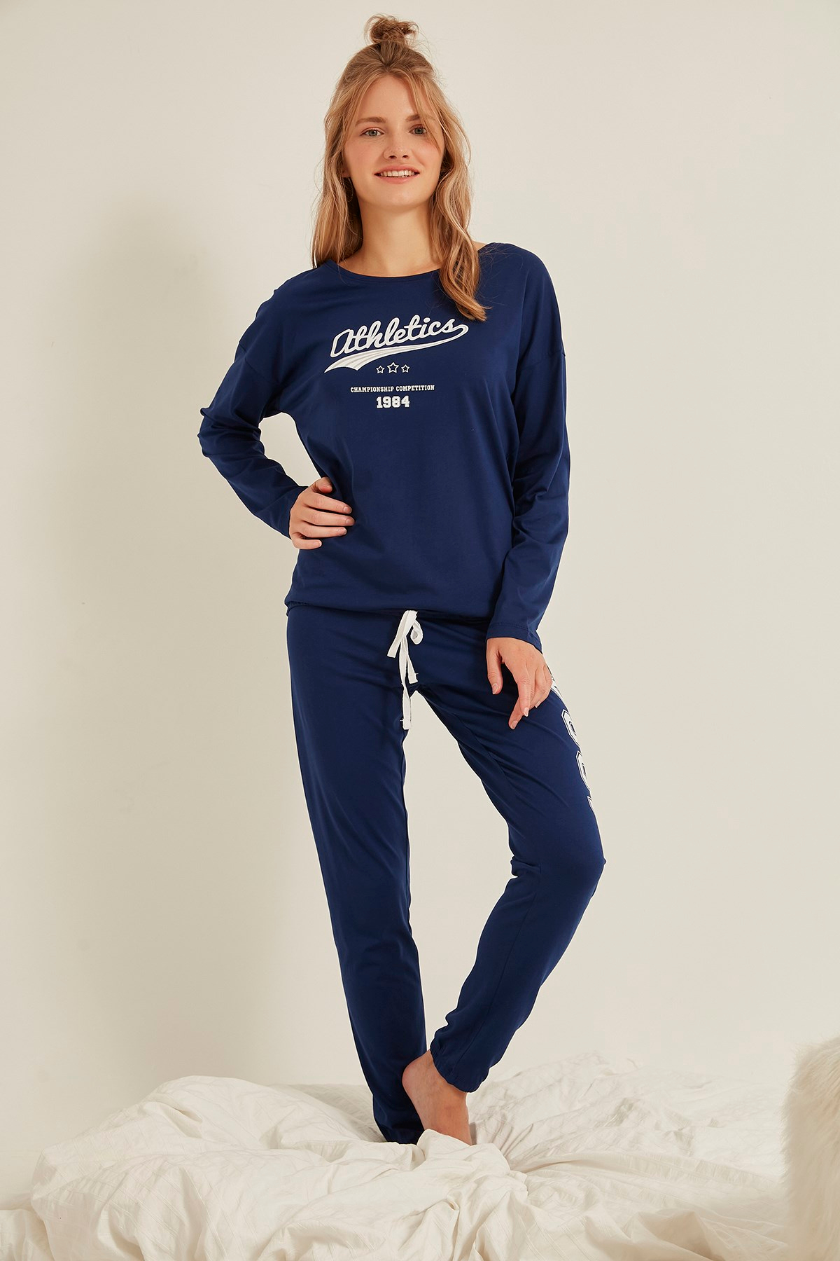 C&City Kadın Pijama Takım 0030220000 İndigo