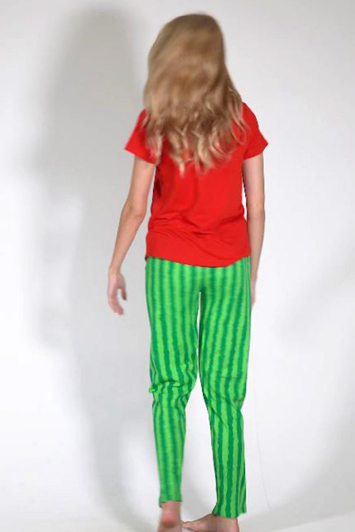 C&City Kısa Kol Pijama Takım Kırmızı-441005
