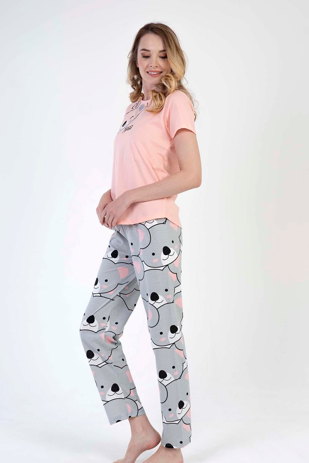 C&City Kısa Kol Pijama Takım Pembe-441015