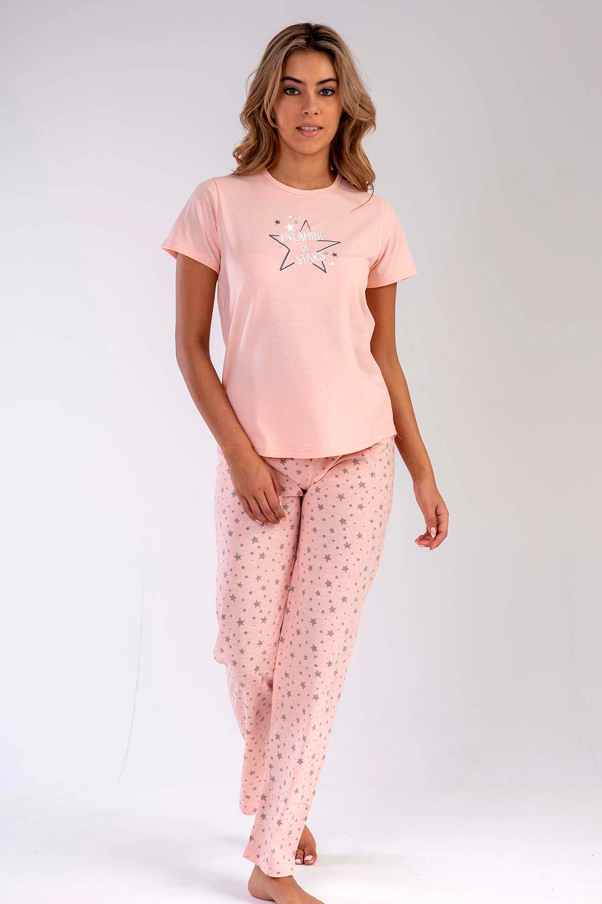 C&City 2023 Kısa Kol Pijama Takım Pembe-441028