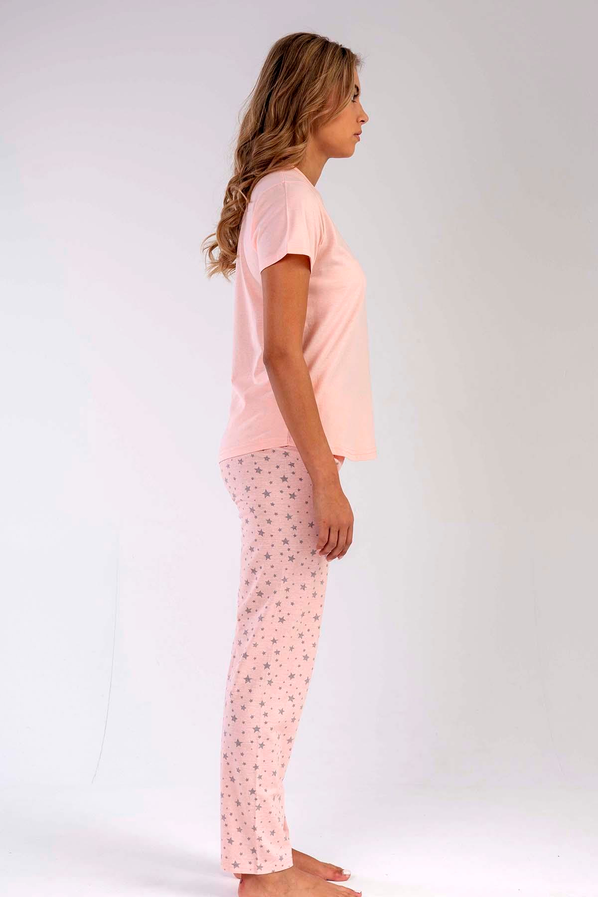 C&City 2023 Kısa Kol Pijama Takım Pembe-441028