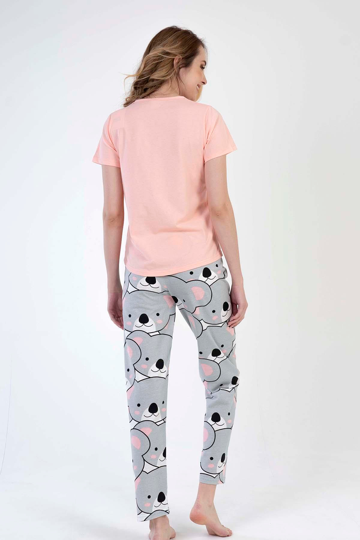 C&City Kısa Kol Pijama Takım Pembe-441015