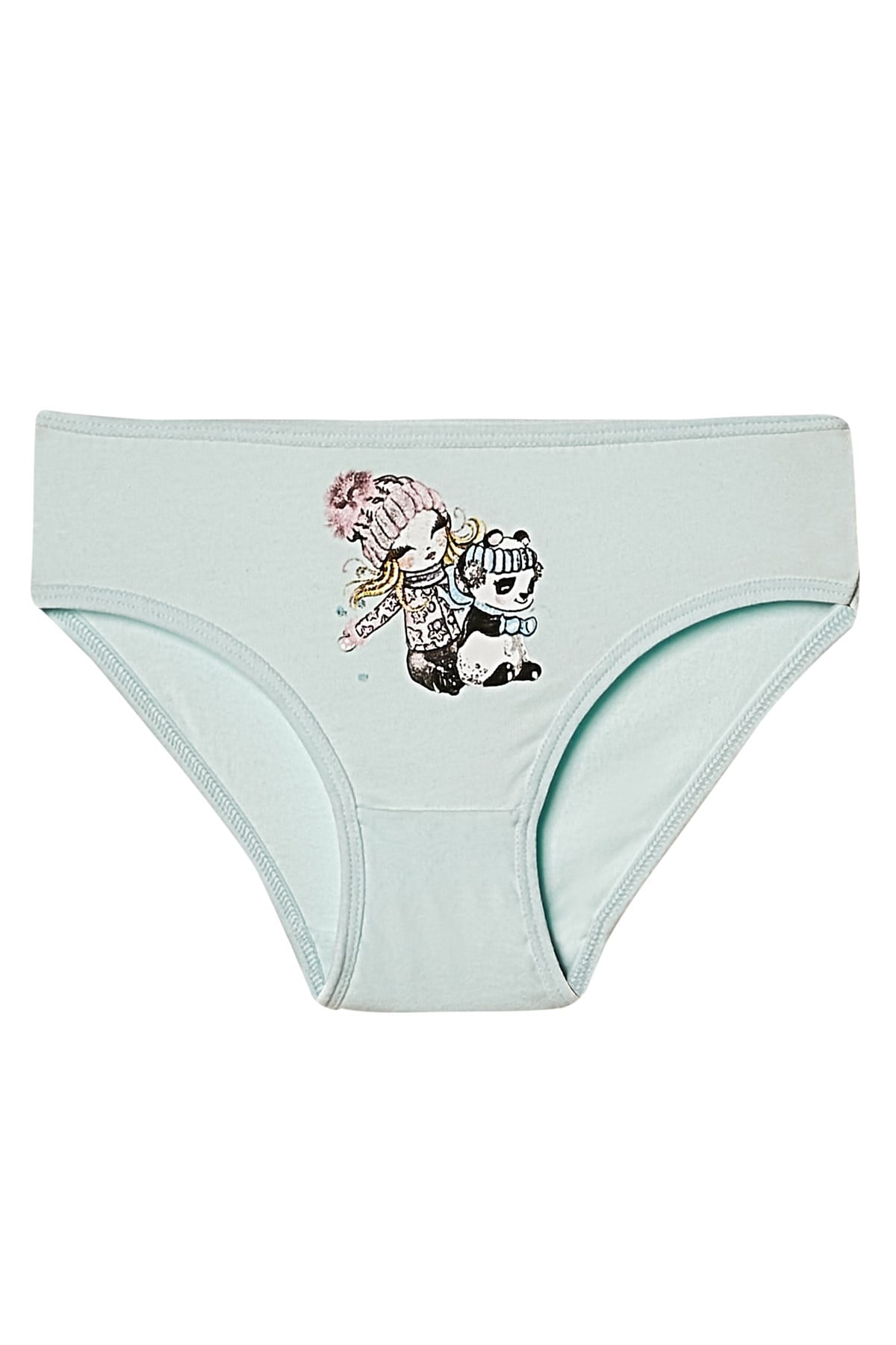 C&City Kız Çocuk 2'li Baskılı Slip Külot 1030 K-103
