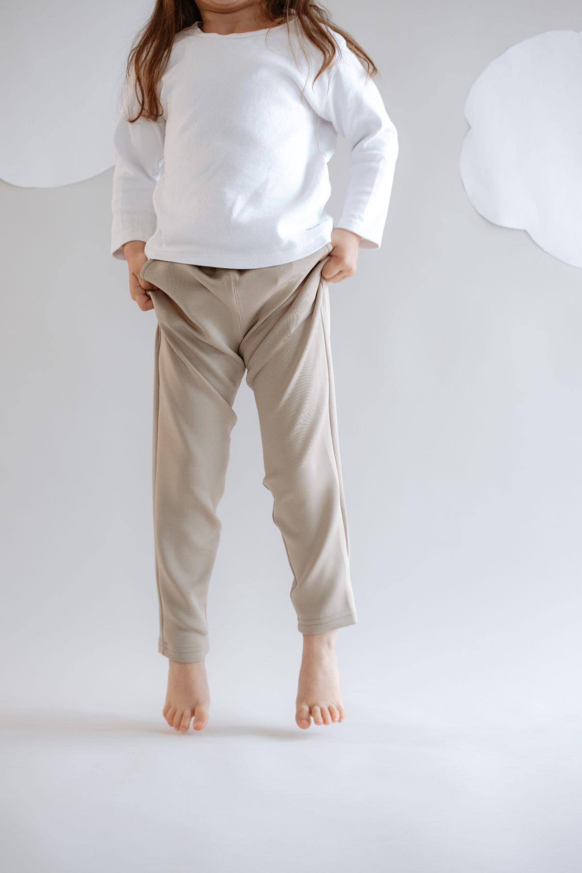 C&City Kız Çocuk Düz Paça Eşofman Altı 870 Taş