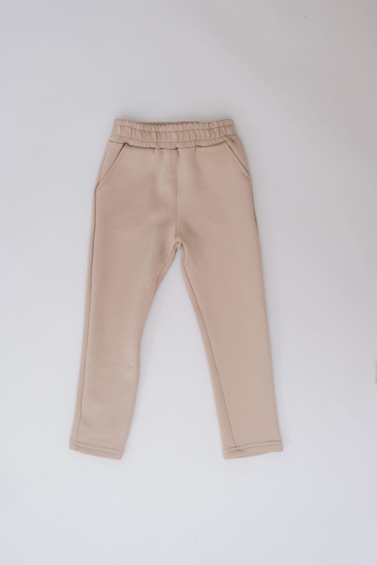 C&City Kız Çocuk Düz Paça Eşofman Altı 870 Taş