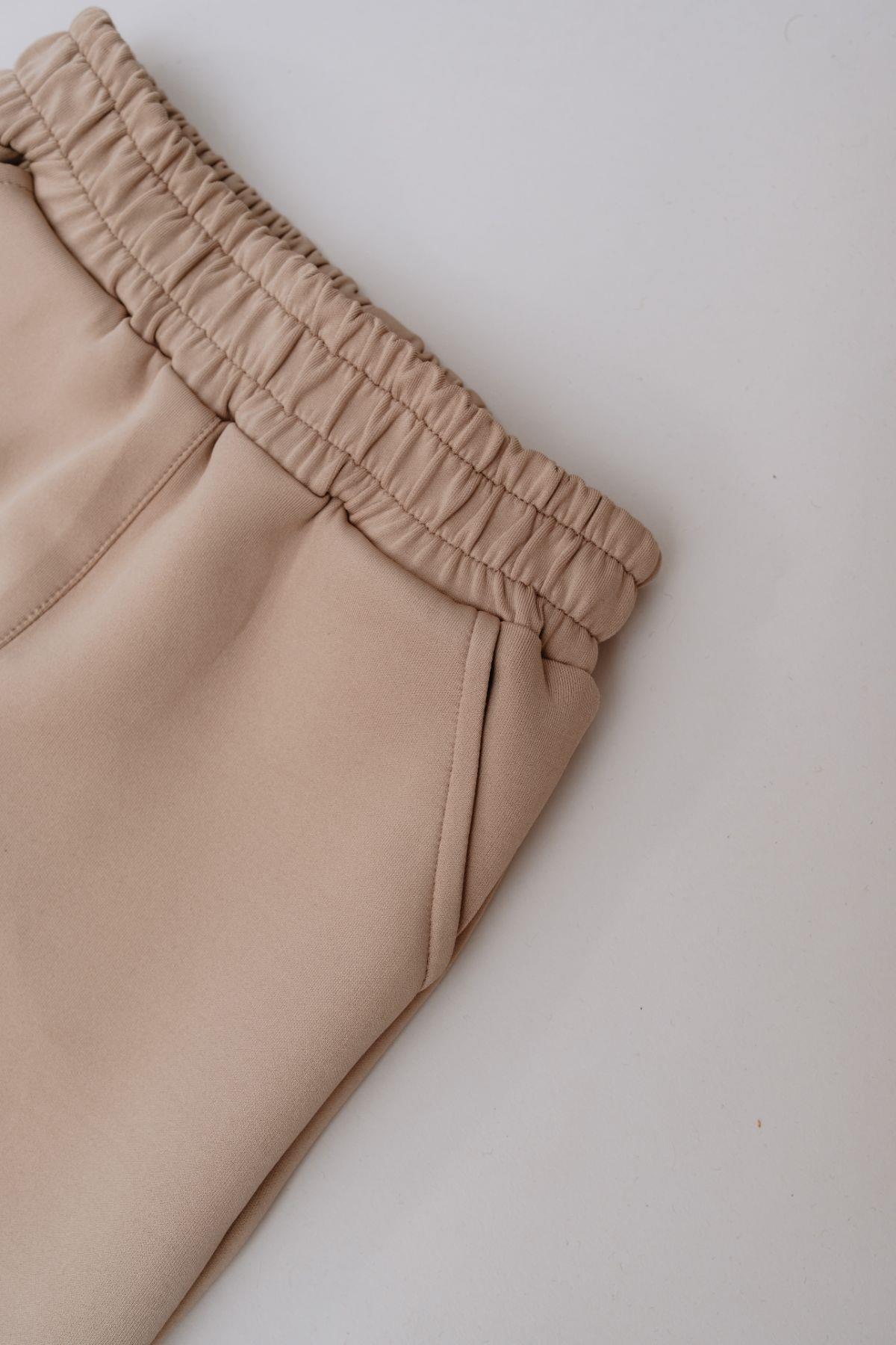 C&City Kız Çocuk Düz Paça Eşofman Altı 870 Taş