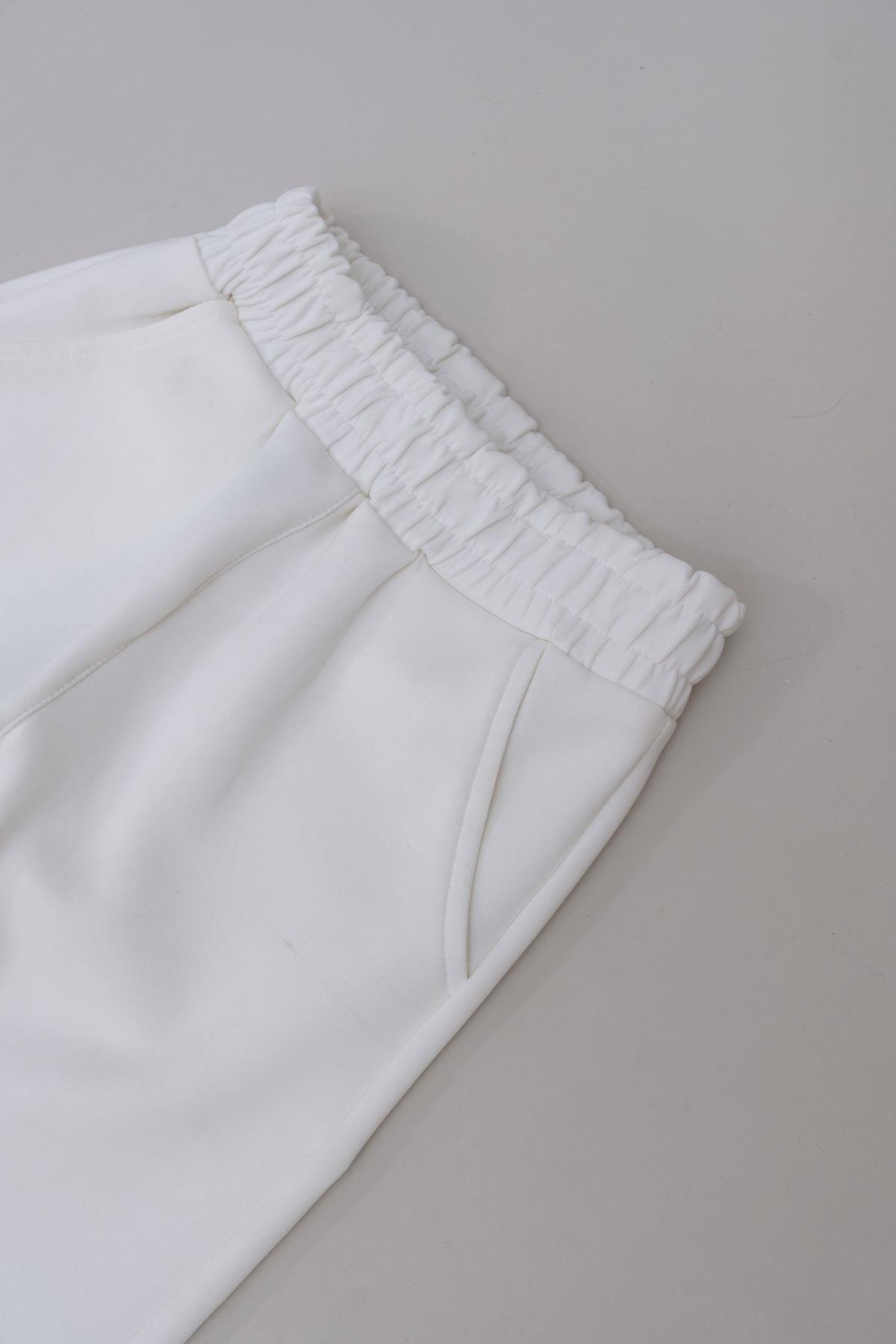 C&City Kız Çocuk Düz Paça Eşofman Altı 870 Ekru