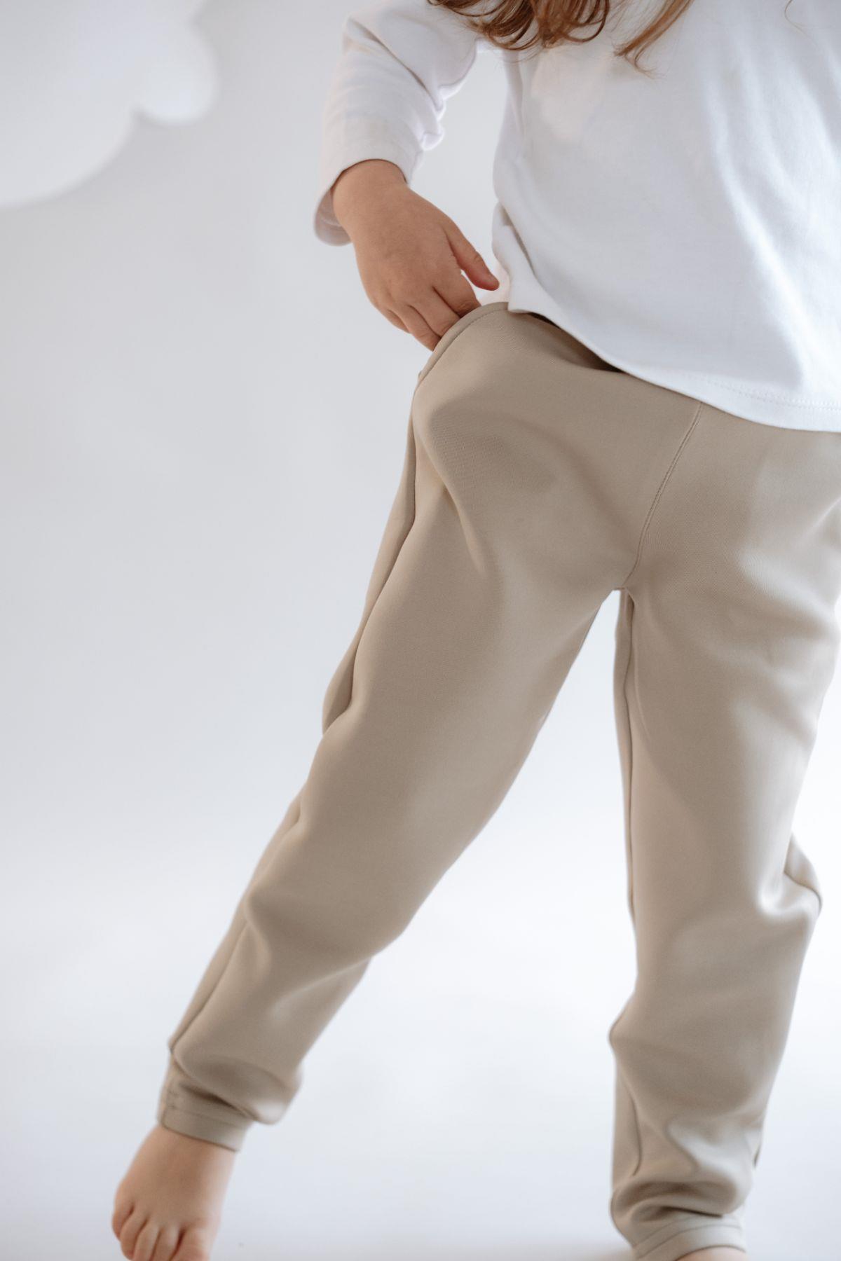 C&City Kız Çocuk Düz Paça Eşofman Altı 870 Taş