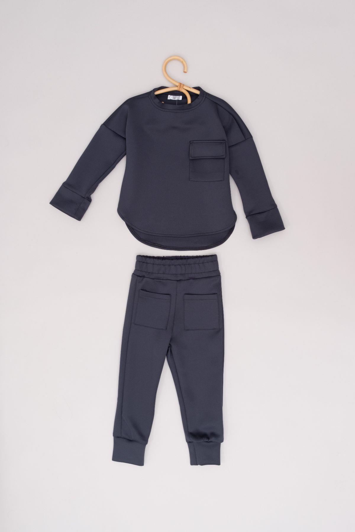 C&City Kız Çocuk Eşofman Takım 9170 Füme