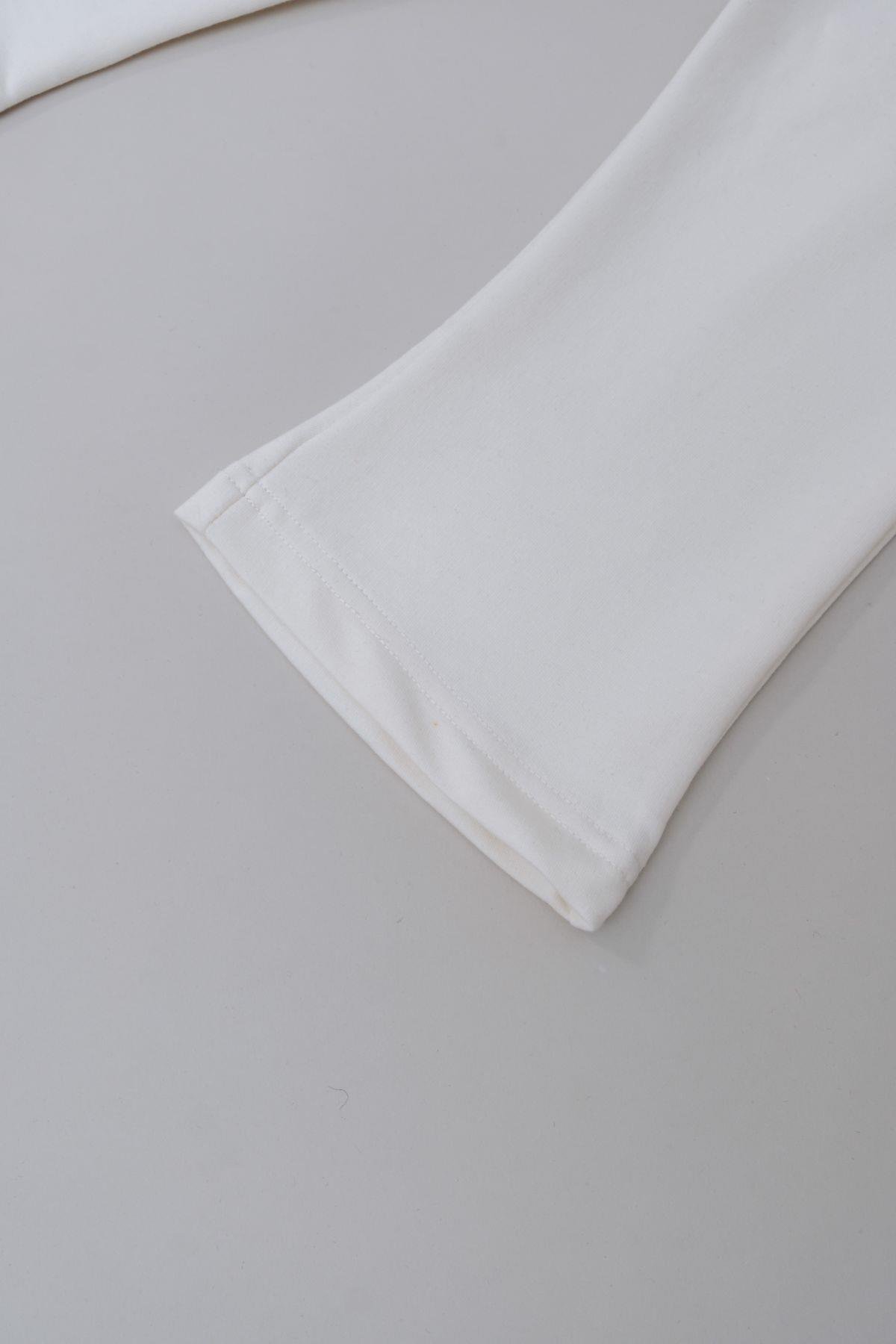 C&City Kız Çocuk İspanyol Paça Eşofman Altı 761 Ekru