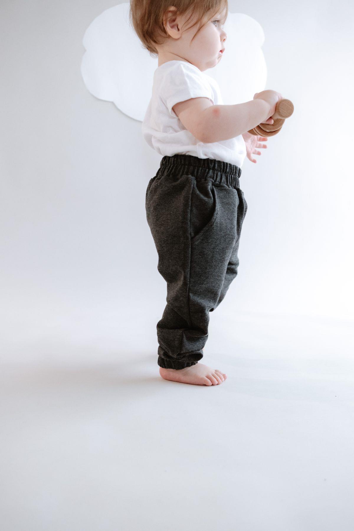 C&City Kız Çocuk Lastikli Paça Eşofman Altı 760 Antrasit