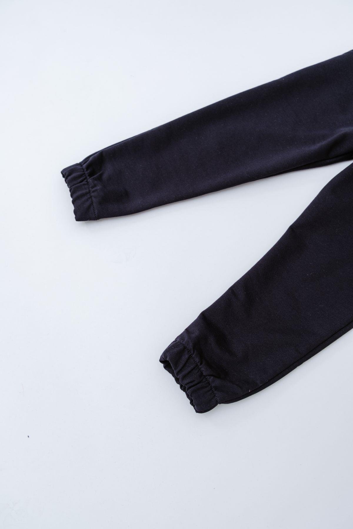 C&City Kız Çocuk Lastikli Paça Eşofman Altı 760 Lacivert